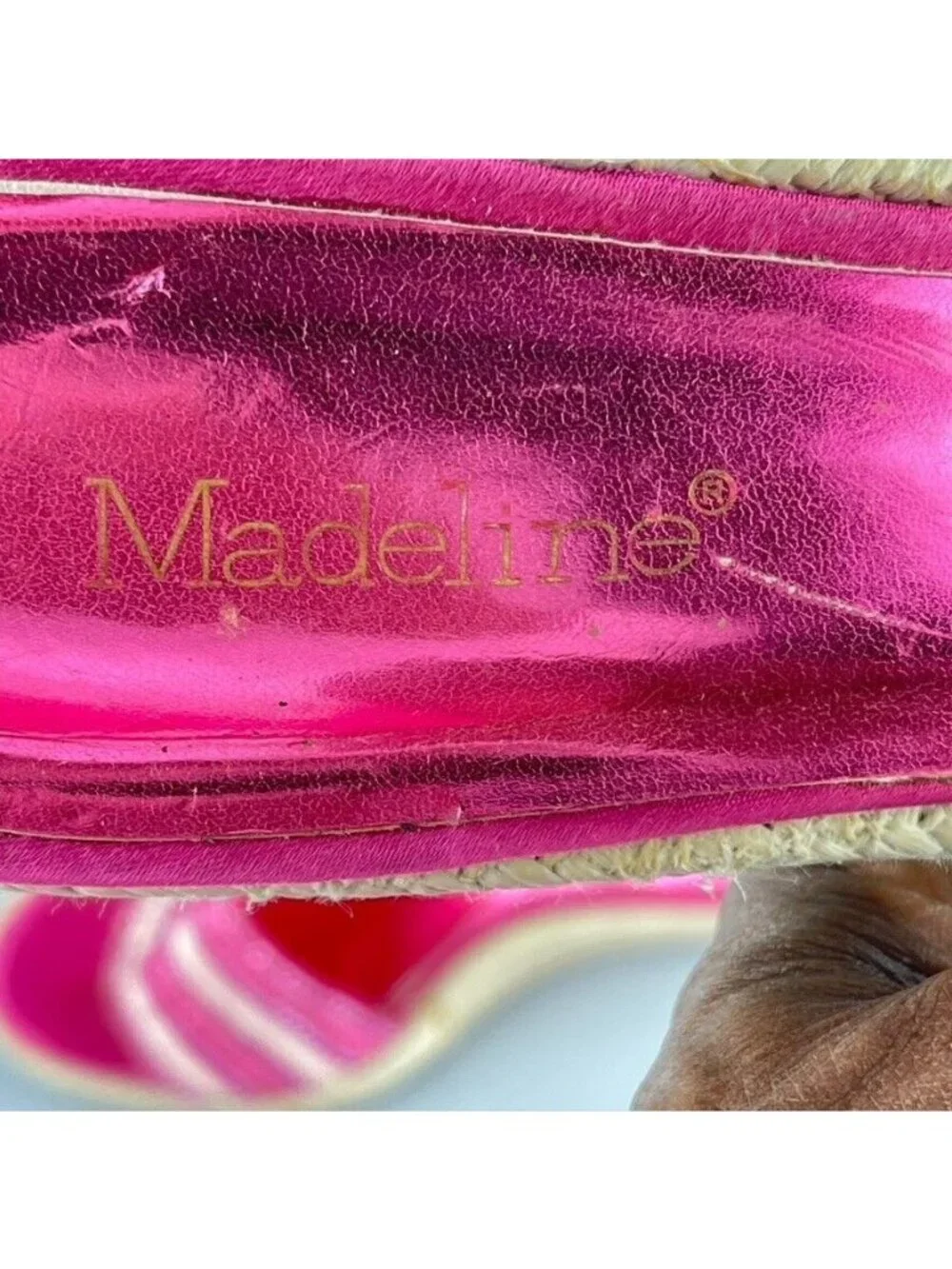 Madeline Shoes Prudence Espadrille Platform Wedge Slide Sandals Women's 10M